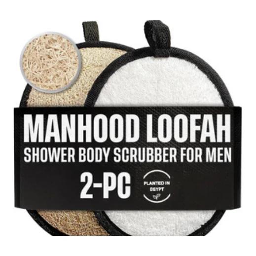 SERRENTO Men’s Loofah Body Scrubber (2-pc)